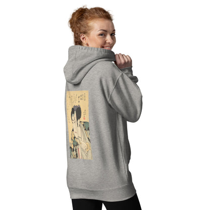 Unisex Hoodie | Shunkōsai Hokushū: The Actor Asao Gakujūrō  Premium Back-Print Hoodie